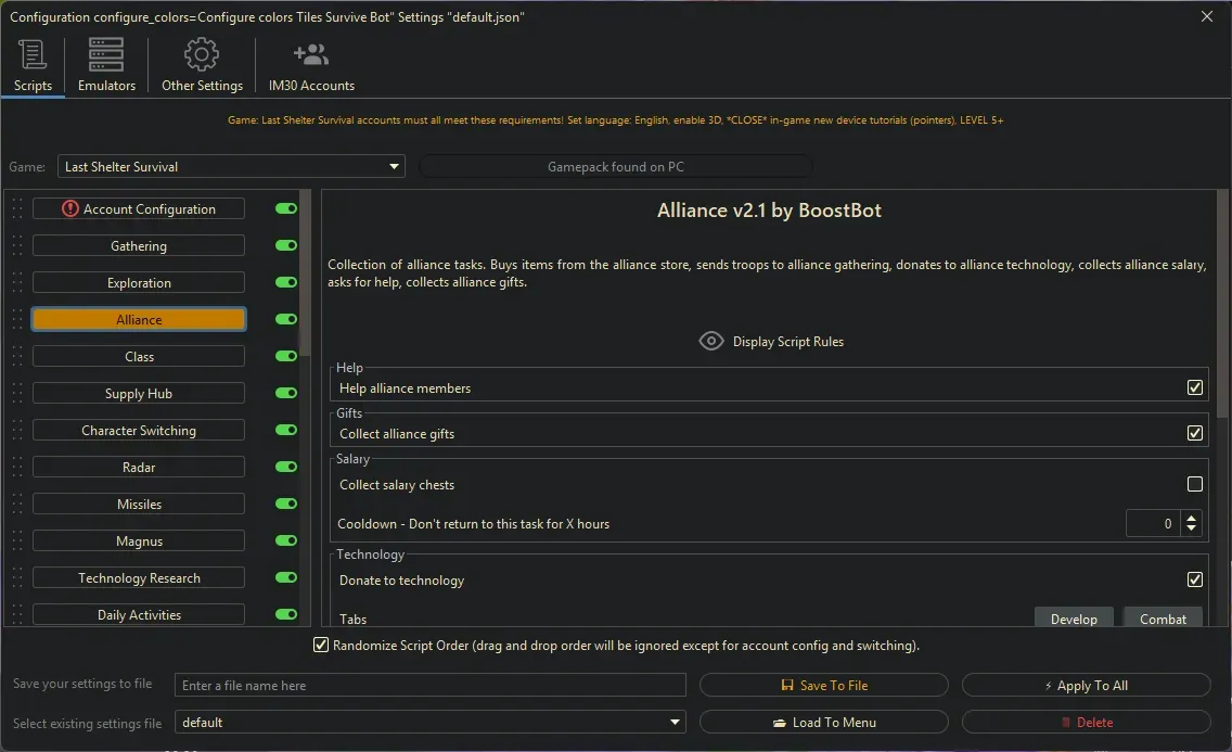 Last Shelter Survival Bot - Alliance